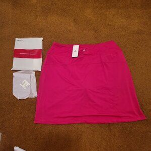 NWT BALEAF Women's 20" Knee Length Golf Skort Long Athletic Skirt with UV